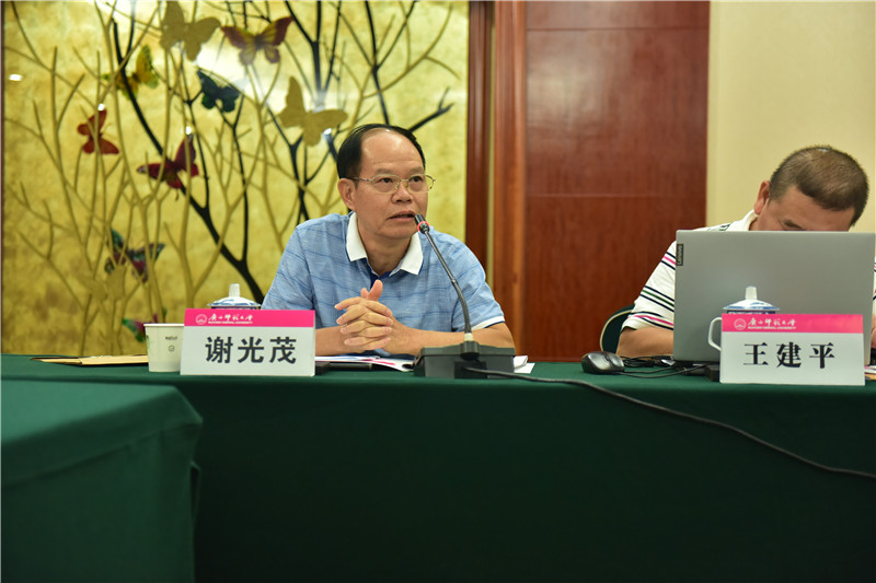 廣西文物保護與考古研究所信息資料研究室主任、研究員謝光茂發(fā)言（郭倩 攝）.JPG